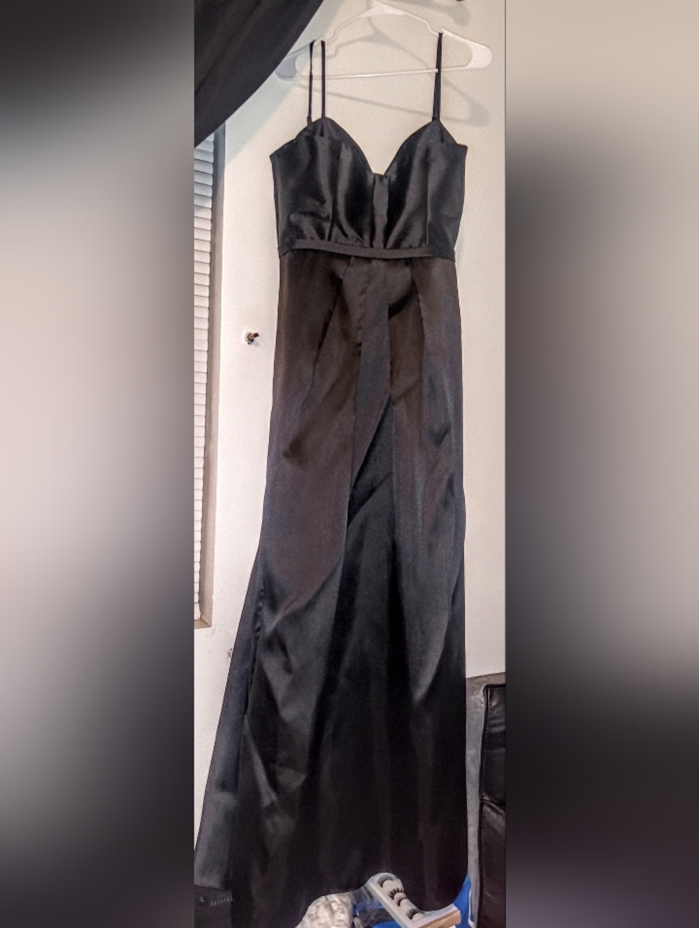 Classic Black Strapless Evening Dress